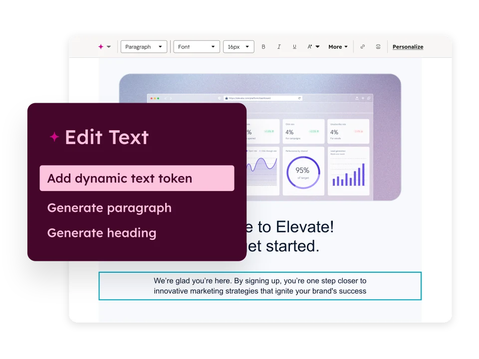 Content that uses contact data
