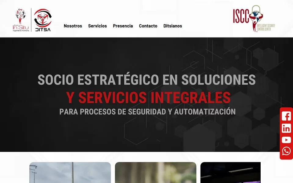 Home page of the Ditsa Integra website